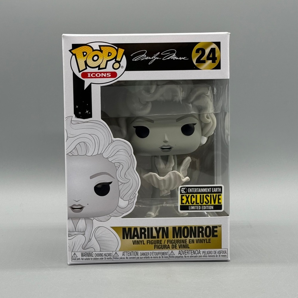 Funko Pop! #24 Marilyn Monroe Black & White EE Exclusive w/ Protector *Vaulted*